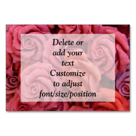 ピンクのフローラバラ テーブルナンバー