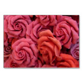 ピンクのフローラバラ テーブルナンバー (裏面)