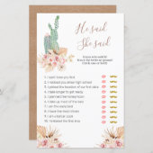 ピンクのフローラパンパスグラス彼は彼女はゲームを言った (正面/裏面)