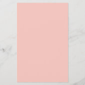 ピンクのフローラパーソナライズされたキャンディバーラッパー チラシ (裏面)