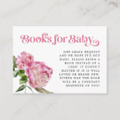 ピンクのフローラブックリクエストのエンクロージャカード エンクロージャーカード (正面)