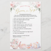 ピンクのフローラブライダルシャワーティーパーティーグルームセー (正面)