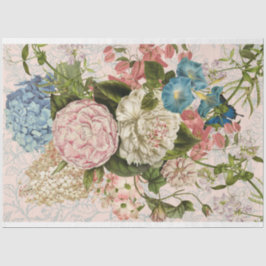 ピンクのフローラブーケの切り離し 薄葉紙