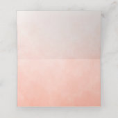 ピンクのフローラブーケゲストとテーブル番号 プレイスカード (内部開封)