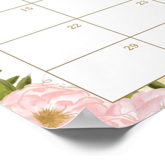 ピンクのフローラプリンセス推測ベビーの到着ゲーム ポスター (角)