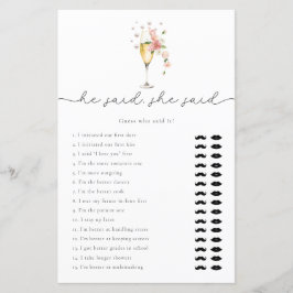 ピンクのフローラプロセッコ彼は彼女はブライダルゲームを言った