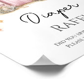 ピンクのフローラベビーイン開花妖精おむつラッフル ポスター (角)