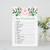 ピンクのフローラベビー単語スクランブルゲーム (スタンド正面)