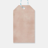 ピンクのフローラボホパンパスグラスサンキューラベル ギフトタグ (裏面)