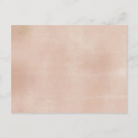 ピンクのフローラボホパンパスグラスブックスベビー インビテーションポストカード (裏面)