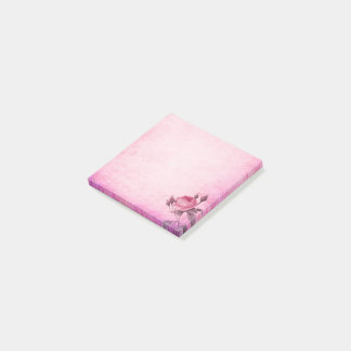 ピンクのフローラポストイットノート ポストイット