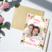 ピンクのフローラママの日 – アメリカのママと娘 カード