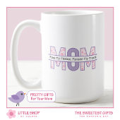ピンクのフローラママ永遠に私の友人の母の日 コーヒーマグカップ