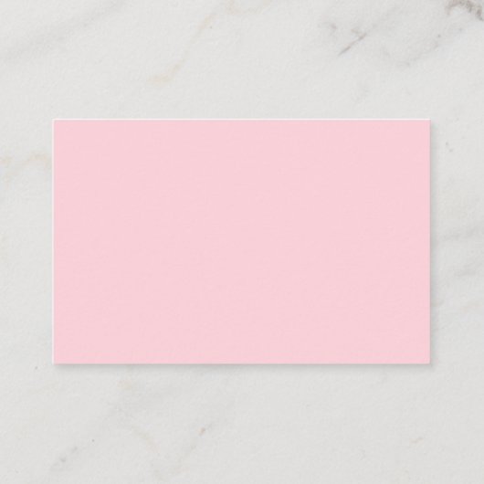 ピンクのフローラマンガのメイドハウス清掃サービス 名刺 (裏面)