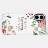 ピンクのフローラミカ6:8正義を行う Case-Mate iPhoneケース (裏面 (横))