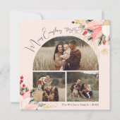 ピンクのフローラメリーアーチすべて3枚の写真 シーズンカード (正面)