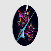 ピンクのフローラモダン抽象芸術アートカラーパターン#01 オーナメント (正面)