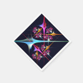 ピンクのフローラモダン抽象芸術アートカラーパターン#01 スタンダードカクテルナプキン (角)