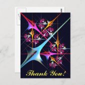 ピンクのフローラモダン抽象芸術アートカラーパターン#01 ポストカード (正面/裏面)