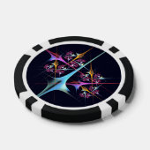 ピンクのフローラモダン抽象芸術アートカラーパターン#01 ポーカーチップ (シングル)