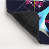 ピンクのフローラモダン抽象芸術アートカラーパターン#01 マウスパッド (コーナー)