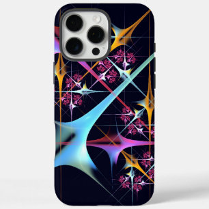 ピンクのフローラモダン抽象芸術アートカラーパターン#01 iPhone 16 PRO MAXケース