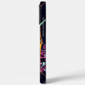 ピンクのフローラモダン抽象芸術アートカラーパターン#01 Case-Mate iPhoneケース (裏面 / 左)