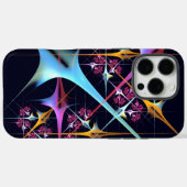 ピンクのフローラモダン抽象芸術アートカラーパターン#01 Case-Mate iPhoneケース (裏面 (横))
