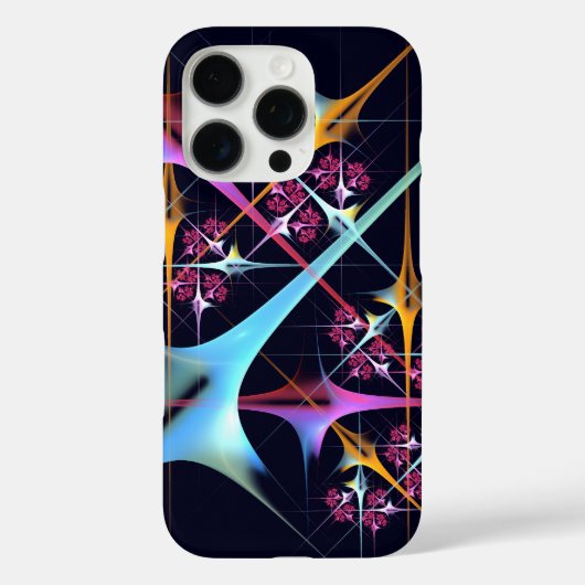 ピンクのフローラモダン抽象芸術アートカラーパターン#01 Case-Mate iPhoneケース (裏面)