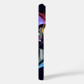 ピンクのフローラモダン抽象芸術アートカラーパターン#01 Case-Mate iPhoneケース (裏面 / 右)