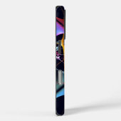ピンクのフローラモダン抽象芸術アートカラーパターン#01 Case-Mate iPhoneケース (裏面 / 右)