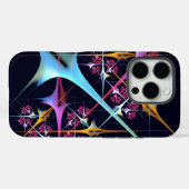 ピンクのフローラモダン抽象芸術アートカラーパターン#01 Case-Mate iPhoneケース (裏面 (横))