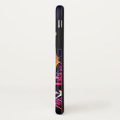 ピンクのフローラモダン抽象芸術アートカラーパターン#01 Case-Mate iPhoneケース (裏面/左)