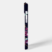 ピンクのフローラモダン抽象芸術アートカラーパターン#01 Case-Mate iPhoneケース (裏面 / 左)