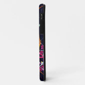 ピンクのフローラモダン抽象芸術アートカラーパターン#01 Case-Mate iPhoneケース (裏面/左)
