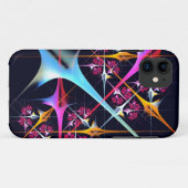 ピンクのフローラモダン抽象芸術アートカラーパターン#01 Case-Mate iPhoneケース (裏面(横))