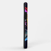 ピンクのフローラモダン抽象芸術アートカラーパターン#01 Case-Mate iPhoneケース (裏面/右)