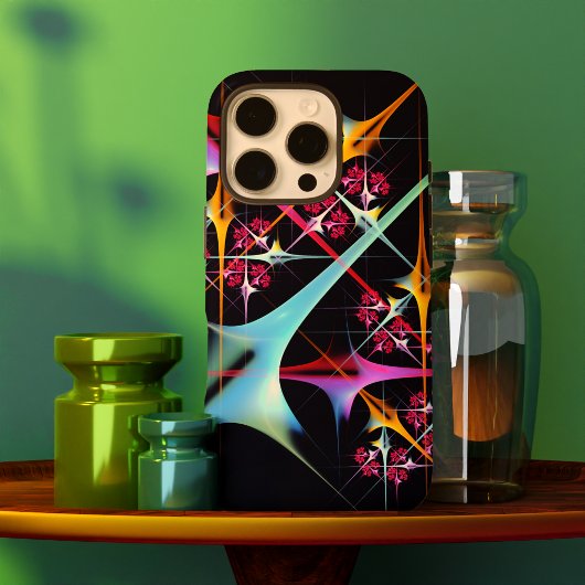 ピンクのフローラモダン抽象芸術アートカラーパターン#01 Case-Mate iPhoneケース