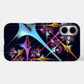 ピンクのフローラモダン抽象芸術アートカラーパターン#01 Case-Mate iPhoneケース (裏面 (横))