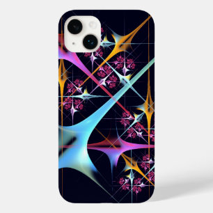 ピンクのフローラモダン抽象芸術アートカラーパターン#01 Case-Mate iPhone 14 PLUSケース