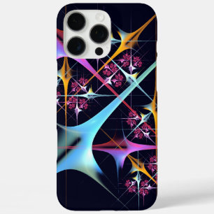 ピンクのフローラモダン抽象芸術アートカラーパターン#01 iPhone 16 PRO MAXケース