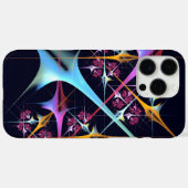 ピンクのフローラモダン抽象芸術アートカラーパターン#01 Case-Mate iPhoneケース (裏面 (横))