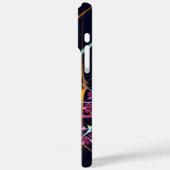 ピンクのフローラモダン抽象芸術アートカラーパターン#01 Case-Mate iPhoneケース (裏面 / 左)