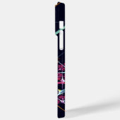 ピンクのフローラモダン抽象芸術アートカラーパターン#01 Case-Mate iPhoneケース (裏面 / 左)