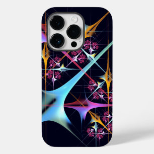 ピンクのフローラモダン抽象芸術アートカラーパターン#01 Case-Mate iPhone 14 PROケース
