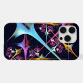 ピンクのフローラモダン抽象芸術アートカラーパターン#01 iPhoneケース (裏面横)