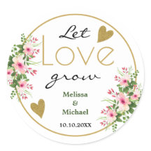 ピンクのフローララブリートロピカルズの金ゴールドを結婚育てる