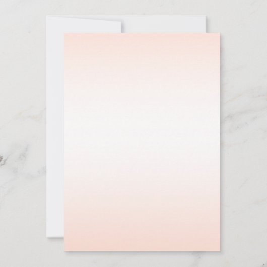 ピンクのフローラリトル女性のカーボーイウェスタン赤ちゃんシャワー 招待状 (裏面)