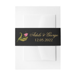 ピンクのフローラリース | 招待状ベリーバンド