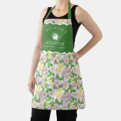 ピンクのフローラレモン柑橘類クイーンオブザキッチン エプロン (インサイチュ)